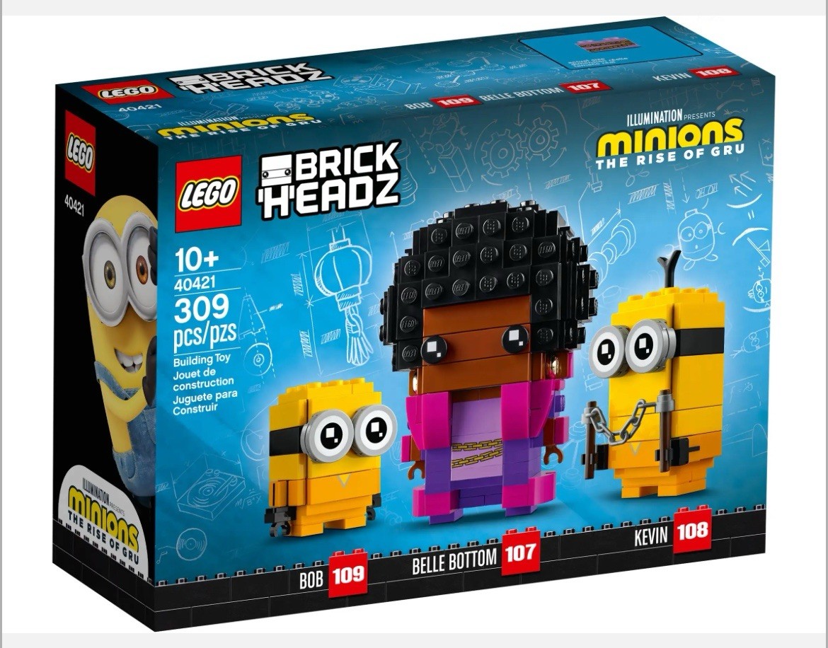 LEGO BrickHeadz 40421 Minions Belle Bottom, Kevin, and Bob BRAND NEW SEALED!