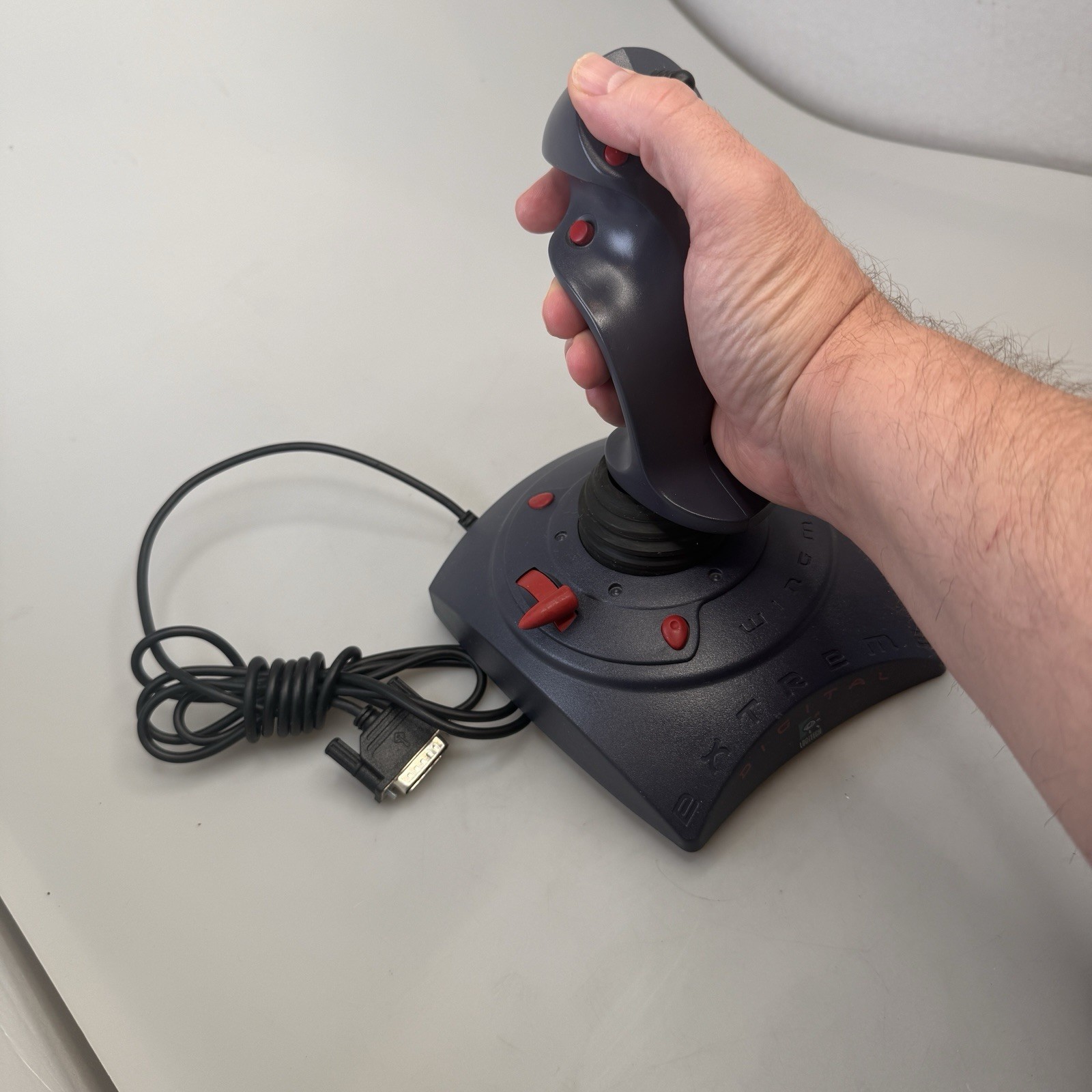 Vintage Logitech Wingman Extreme Digital 3D Joystick 15-Pin PC Flight EUC