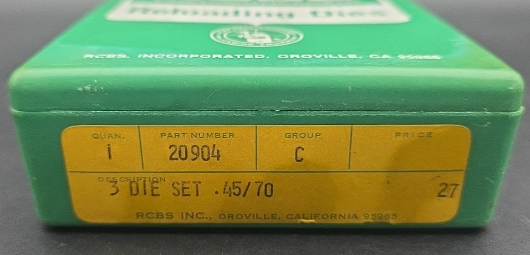 RCBS 20904 Die Set Rifle Reloading Dies 45-70