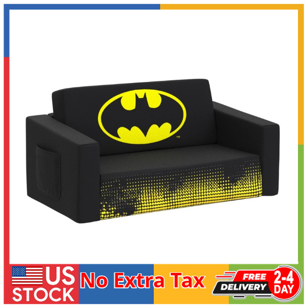 Batman Kids Sofa Convertible Couch Fold-out Chair Children Toddler Flip Out Bed