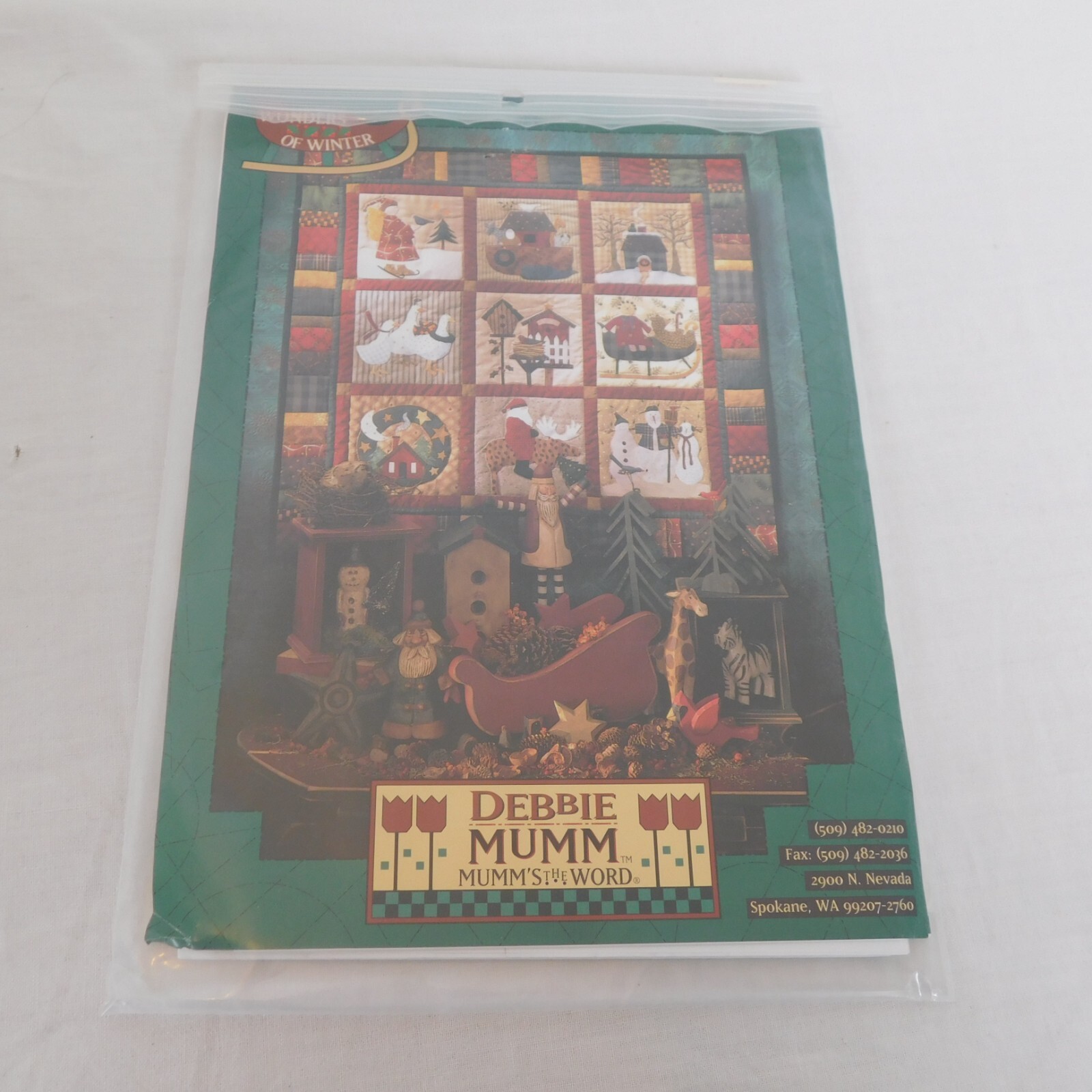 Mumms the Word Wonders of Winter Sampler Quilt Pattern Applique Pieced Debbie