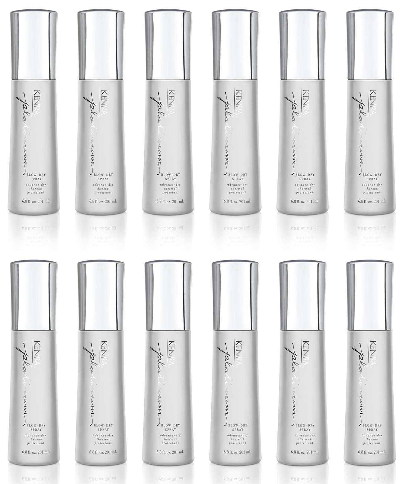 Kenra Platinum Blow-Dry Spray Detangles Smooths Softens - 6.8oz - 12 Pack