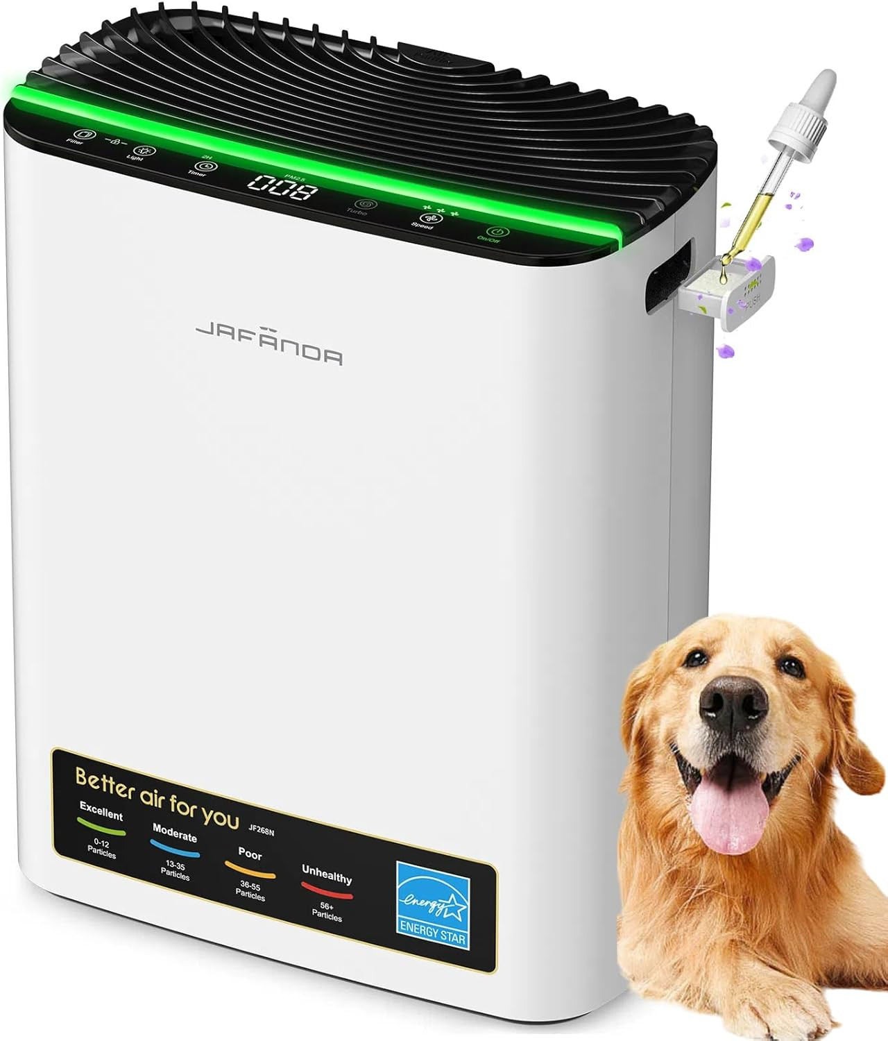 Purificador de aire hogar habitacion grande filtro hepa elimina polvo humo