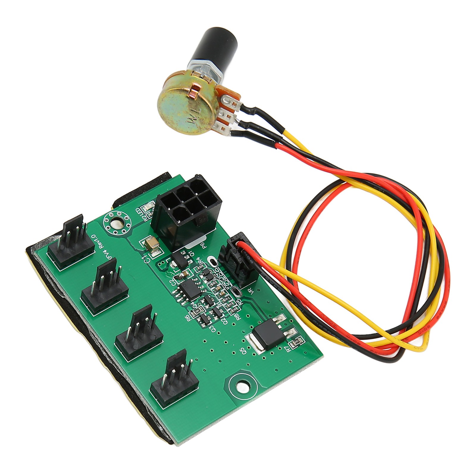 PC Fan Speed Controller DC 12V PWM 4 Way 11.8in Cable Easy Installation PC