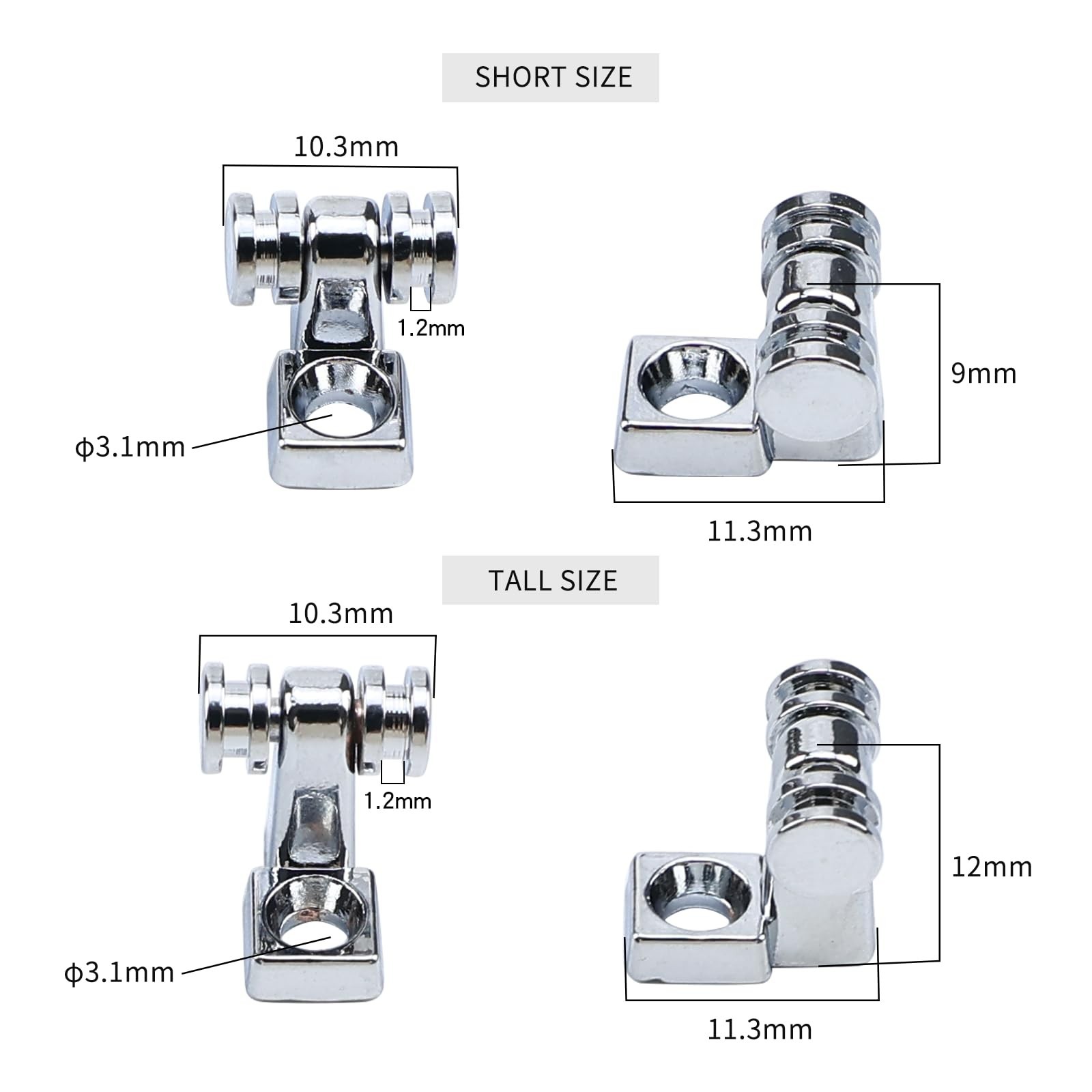 2 PCS Stainless Steel Roller String Retainer for Electric Guitar String Guide...
