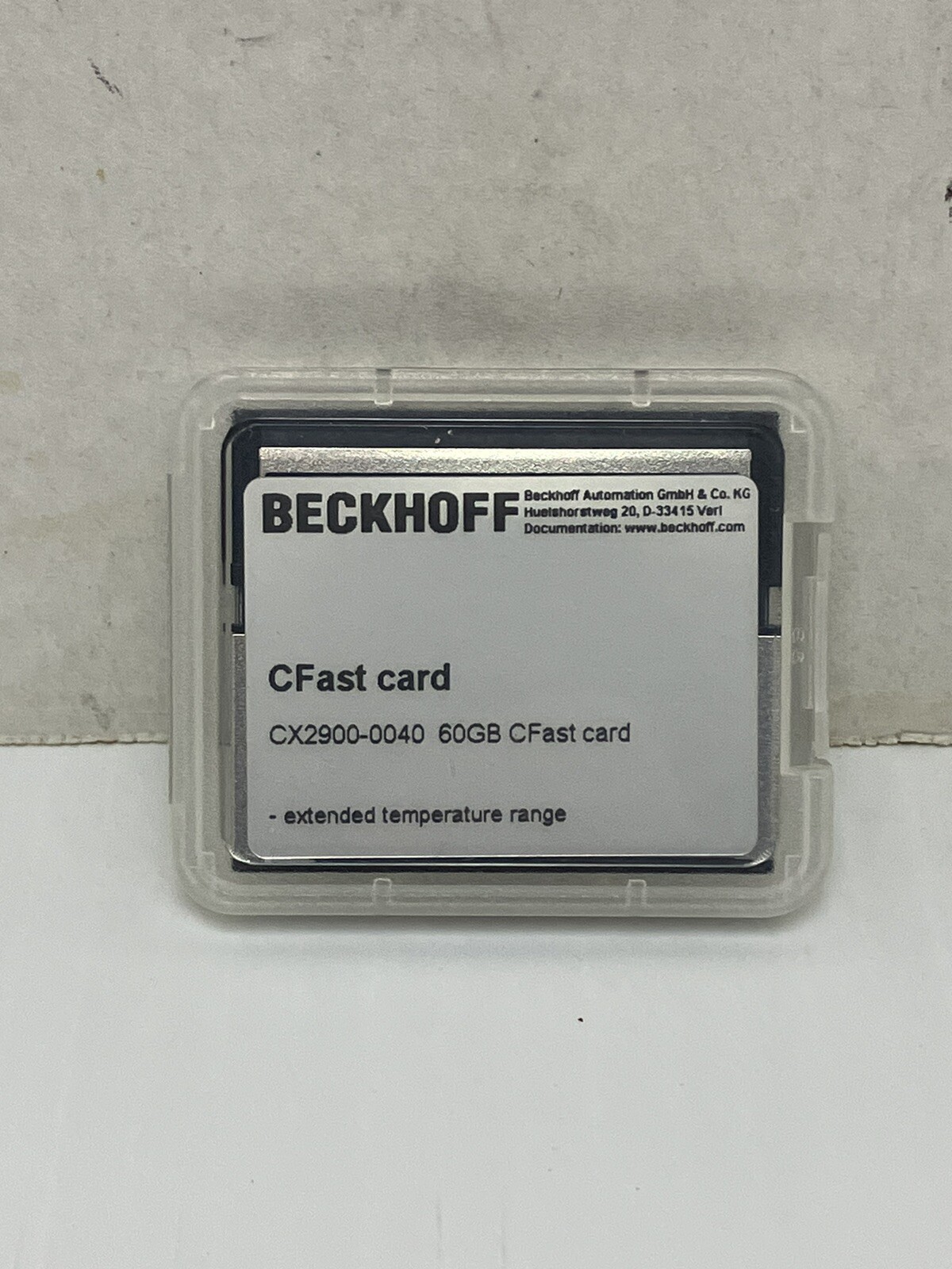 Beckhoff CX2900-0040 60GB CFast Card