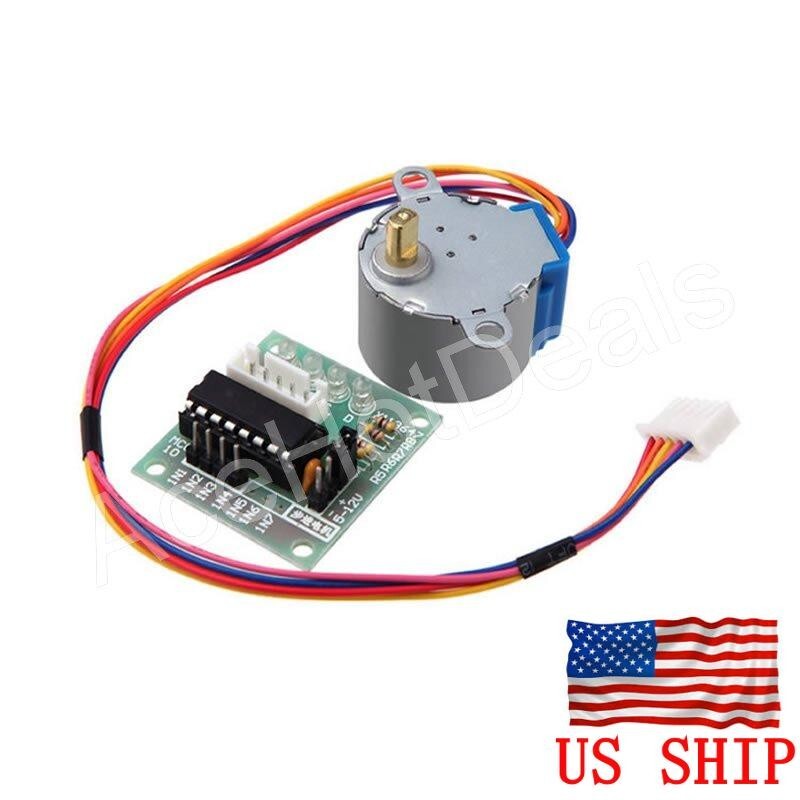 DC 5V Stepper Motor + ULN2003 Driver Test Module Board 28BYJ-48 for Arduino