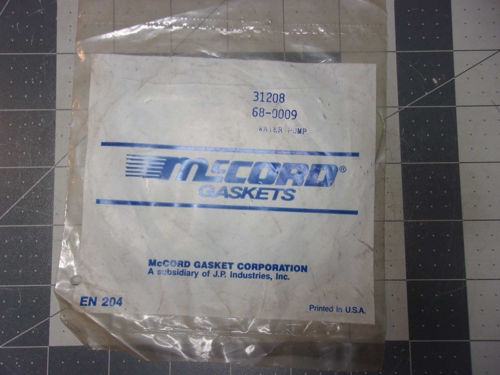 McCord 68-0009 Water Pump Gasket 31208