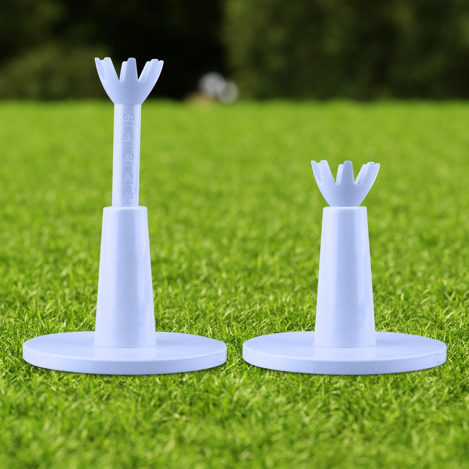 BOXOB 2pcs Adjustable Golf Tees, Golf Simulator Tees for Driving Range Mat Ba...