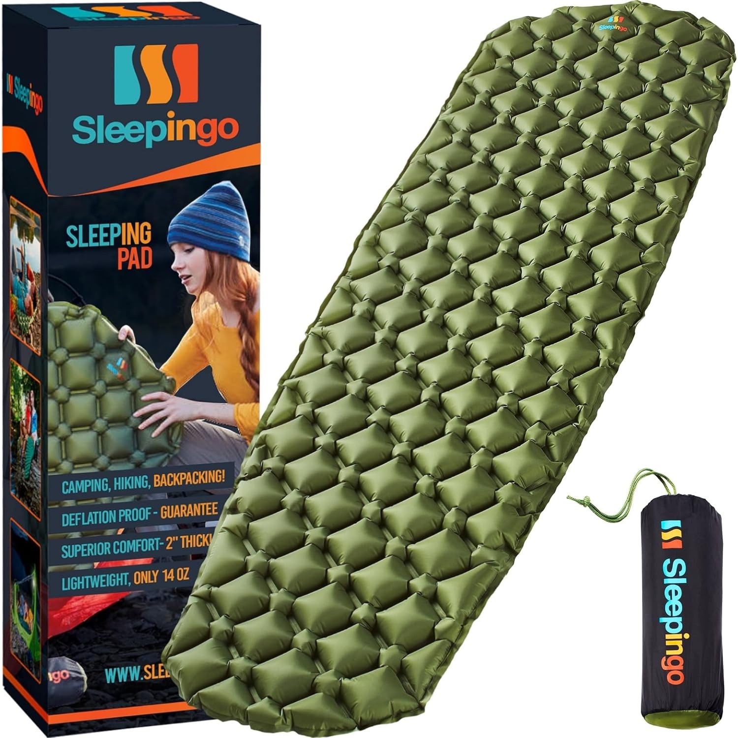 Sleeping Pad for Camping - Ultralight Sleeping Mat for Camping, Backpacking, Hik