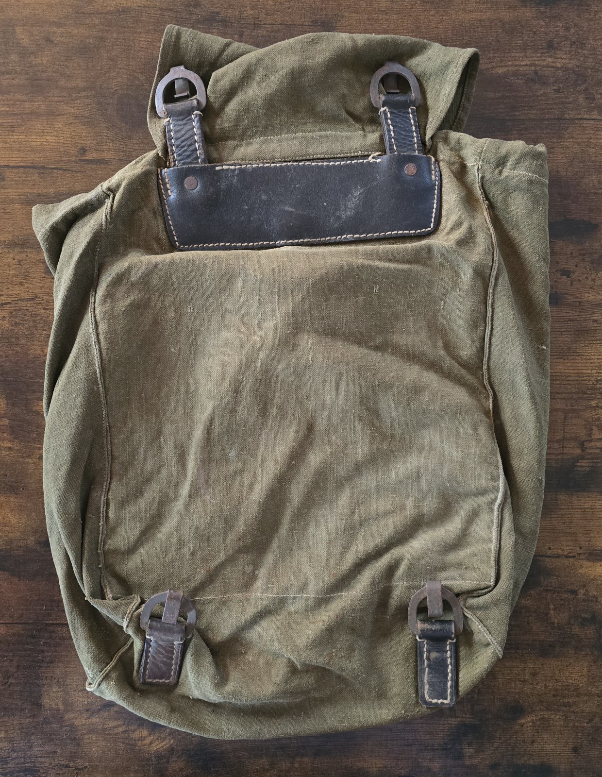 WW2 German "Artillery" Rucksack, A-Frame Compatible, Field Repairs, BEAUTIFUL