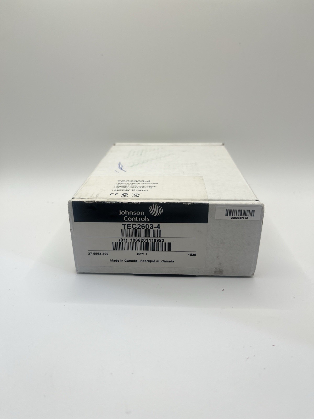 Johnson Controls TEC2603-4 BACnet 2 Heat 2 Cool Networked Thermostat Controller