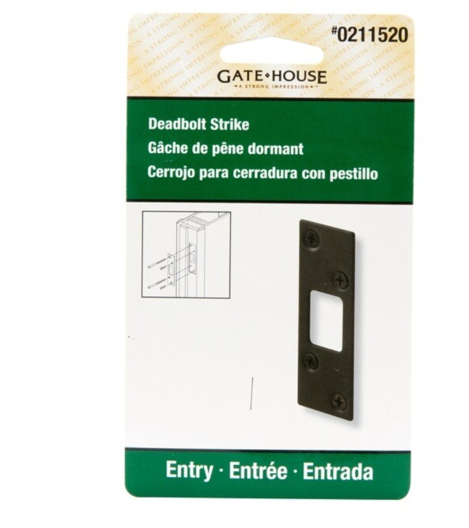 5 Pack- GateHouse Deadbolt Strike - Oil Rubbed Bronze. #0211520, Free Shipping!
