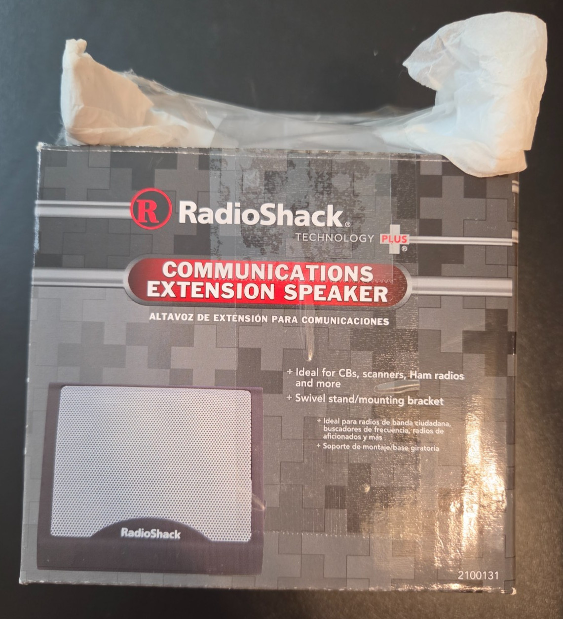RadioShack 21-131 Extension Speaker Open Box w/ Mount Bracket CB Ham Scanner