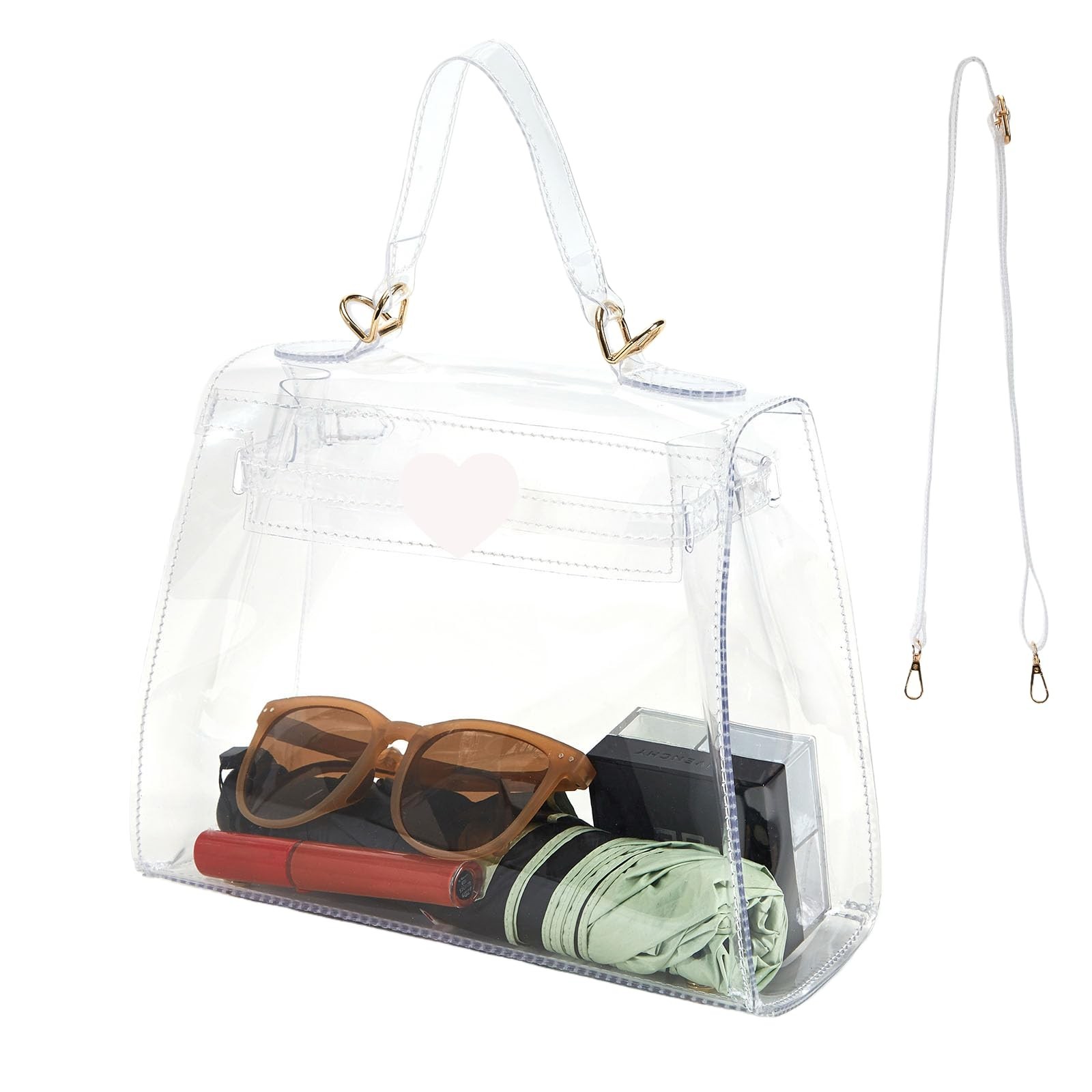 Clear Bag Stadium Approved Crossbody Bags For Women Trendy Shoulder Bag Fashi...