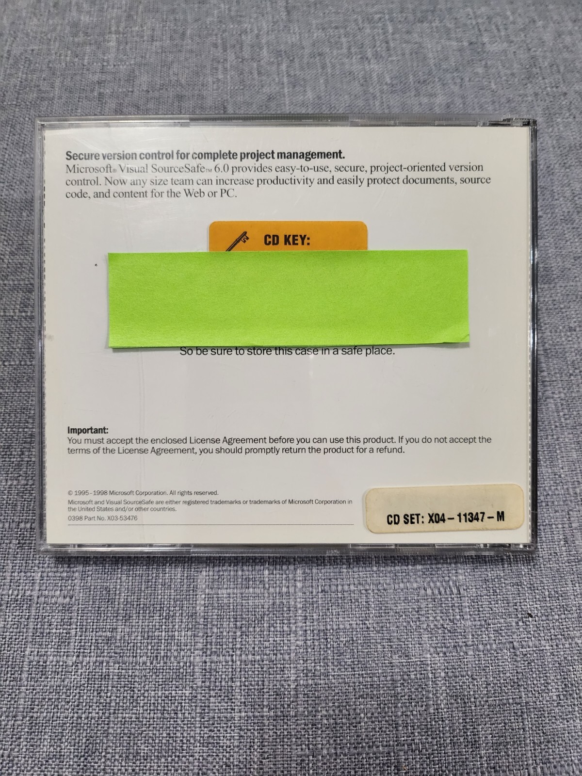 Microsoft Visual SourceSafe 6.0 Full Version with Product Key