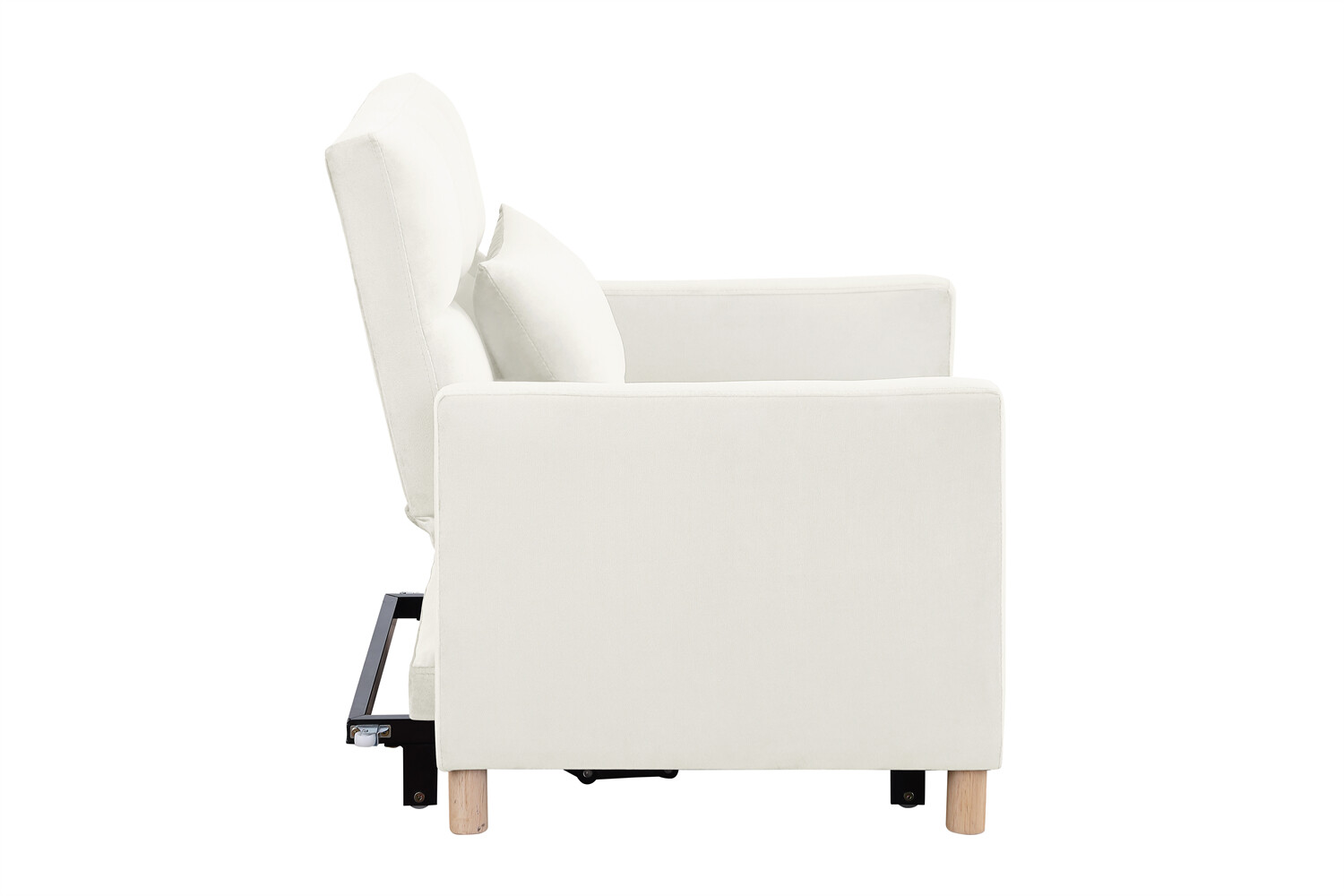 Convertible Sofa Bed Chair 3-in-1 Multi-Functional Folding Sofa Beige New