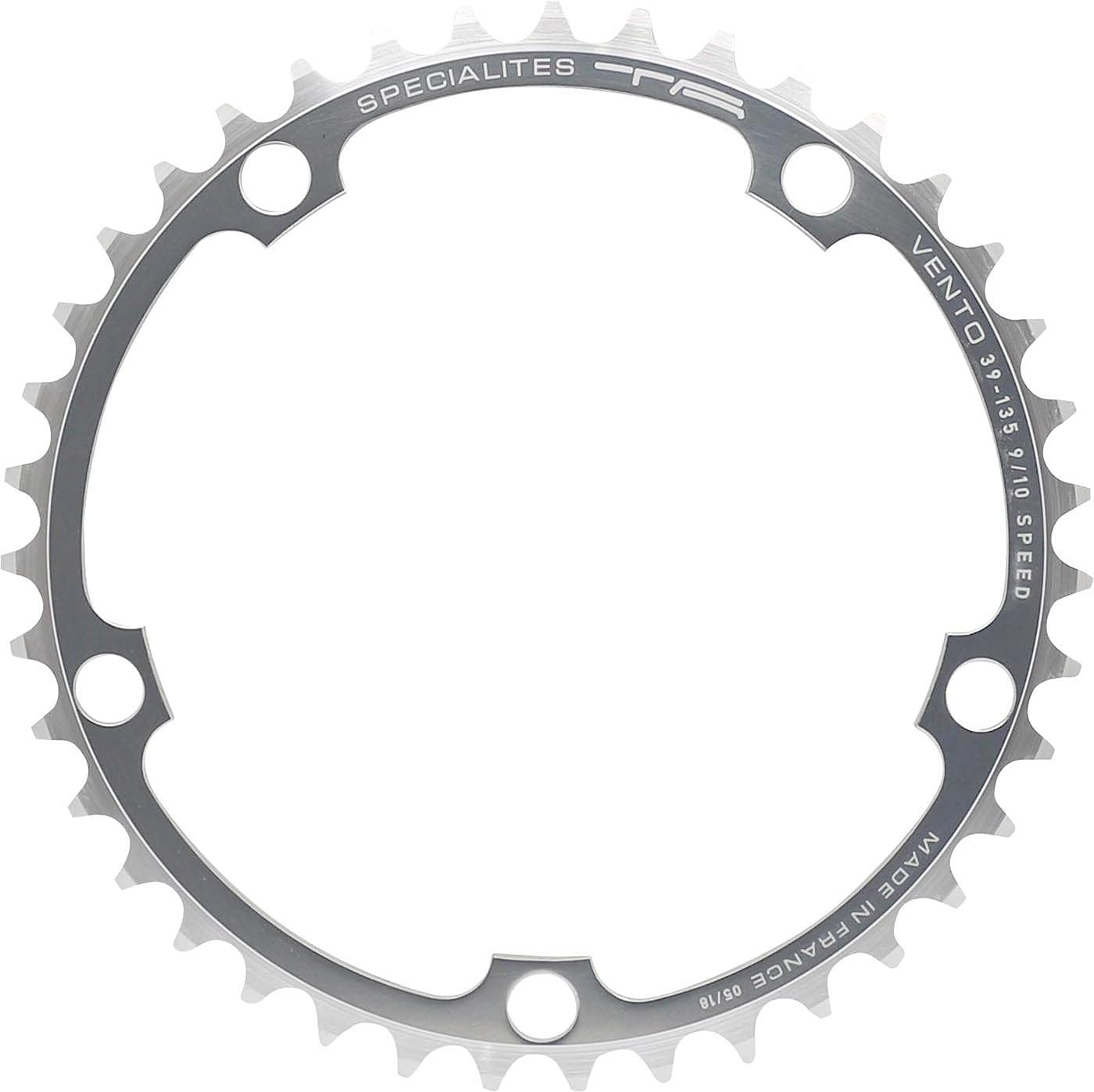 Spécialités TA Unisex's Vento 135pcd Campagnolo 9/10 Speed Chainring Inner 39t S