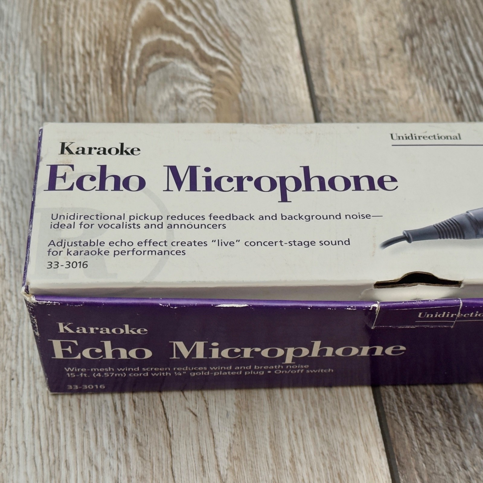 Radio Shack Karaoke Echo Microphone 33-3016 Uni-Directional Tested