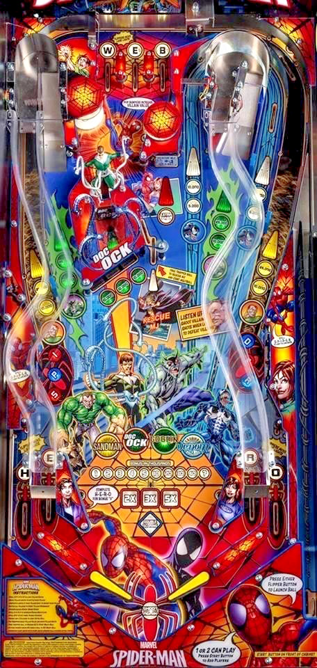 Spiderman Pro Pinball Machine by Stern