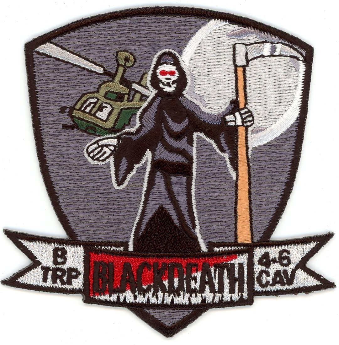 US Army Aviation Patch: B Troop 4th Squadron 6th Cavalry (AIRCAV)