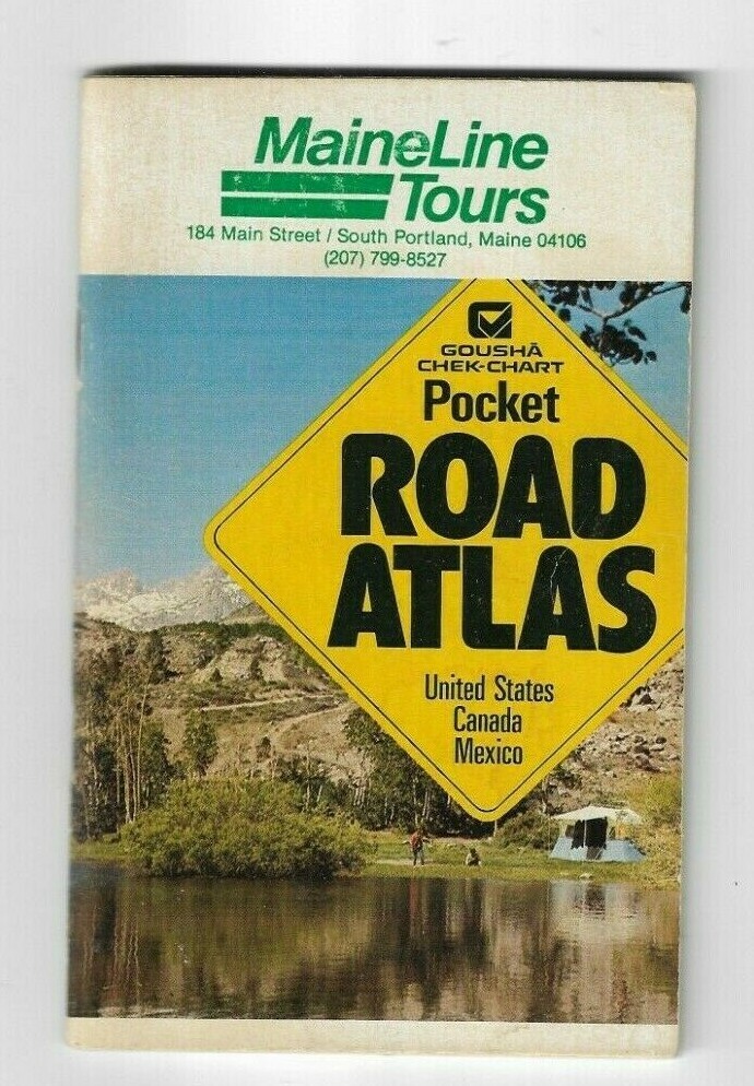 MAINELINE TOURS POCKET ROAD ATLAS~CIRCA MID 1970's