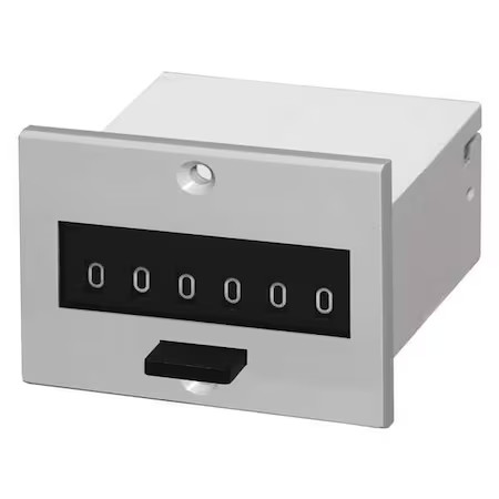 Dayton 1A124 Counter, 6 Digit, Panel Mount, 115Vac