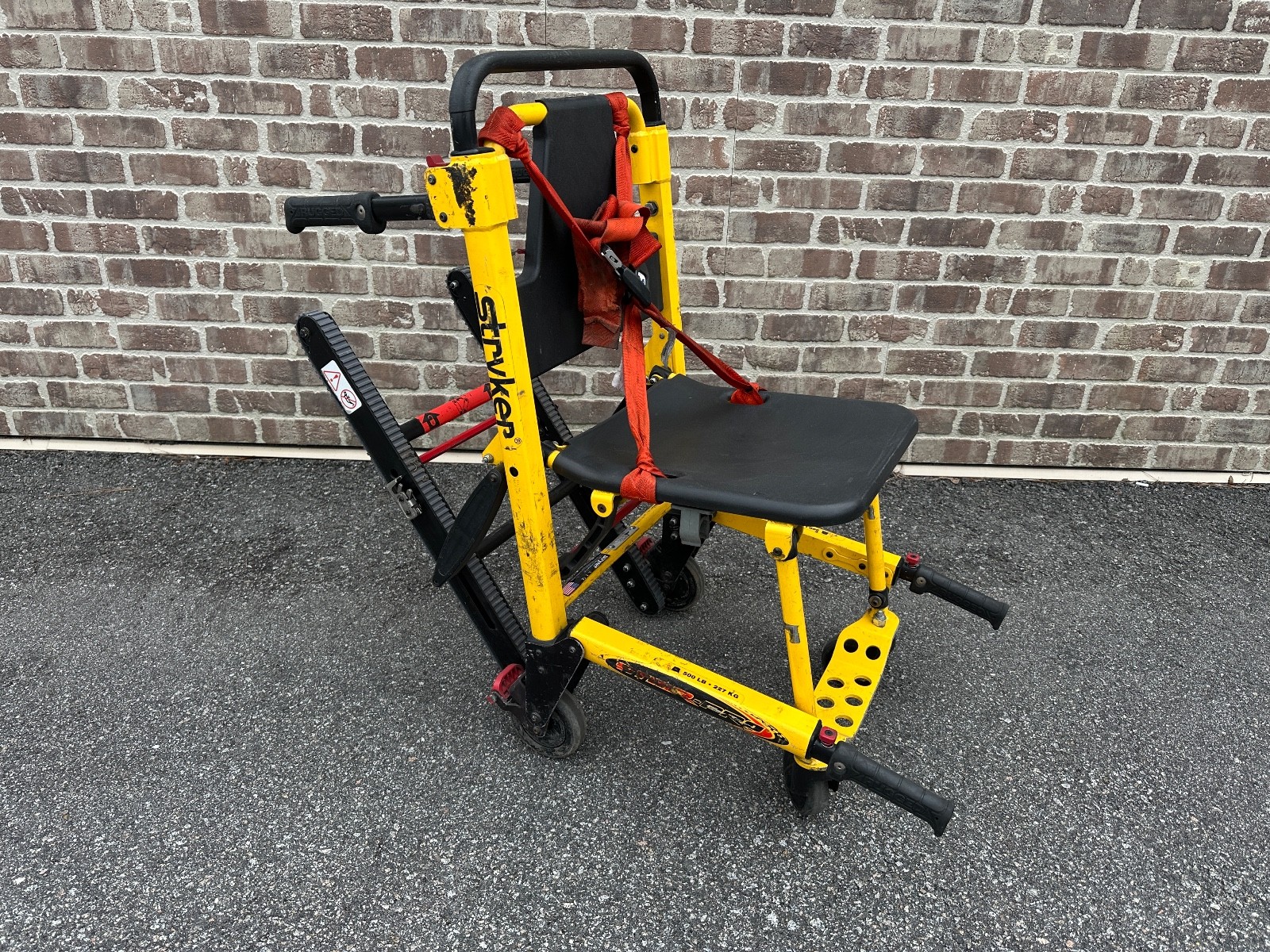 STRYKER 6252 Stair Chair Pro 500LB w/ Tracks & Straps - Free Shipping!