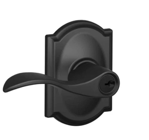 (Lot of 6) Schlage Accent Keyed Entry Door Handle,Camelot Trim, F51A ACC 622 CAM