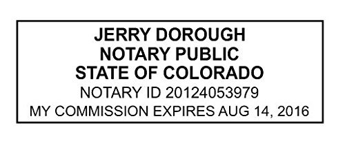 State of Colorado l Rectangle Self-Inking Notary Public Stamp - Colorado