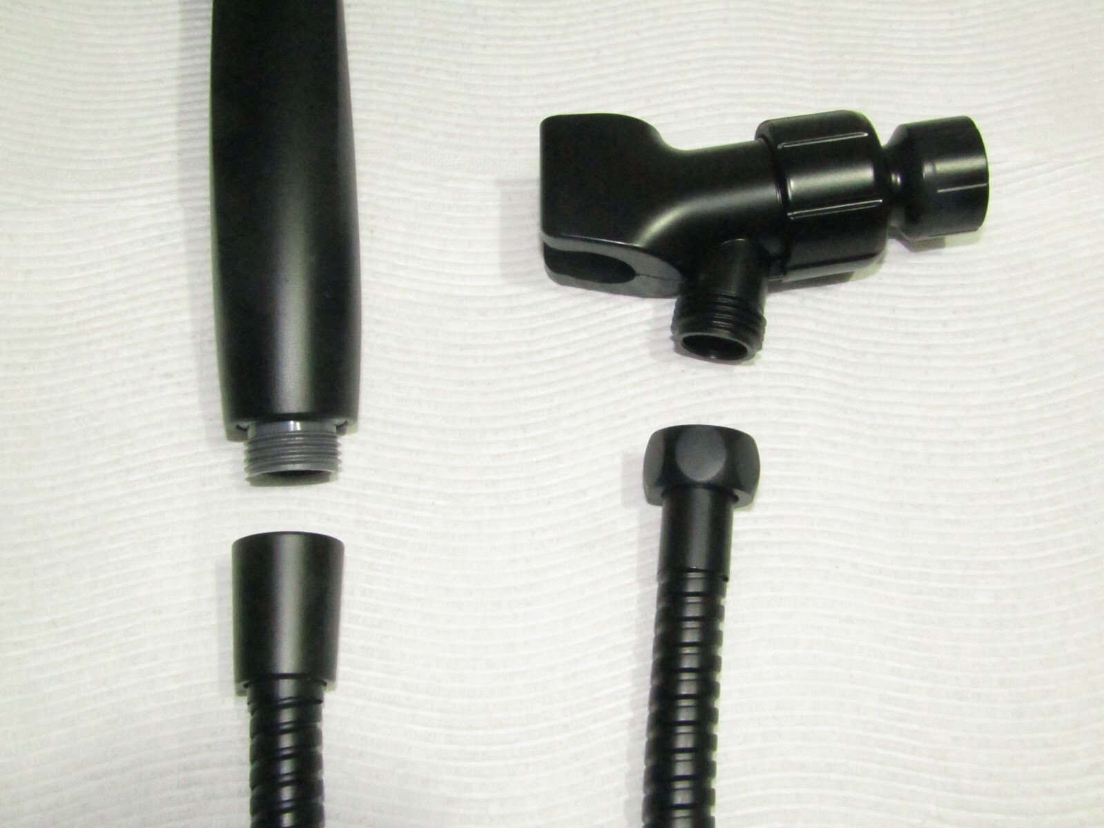 Black Modified High Pressure Shower Head 10.5gpm 6 Settings Hand Held