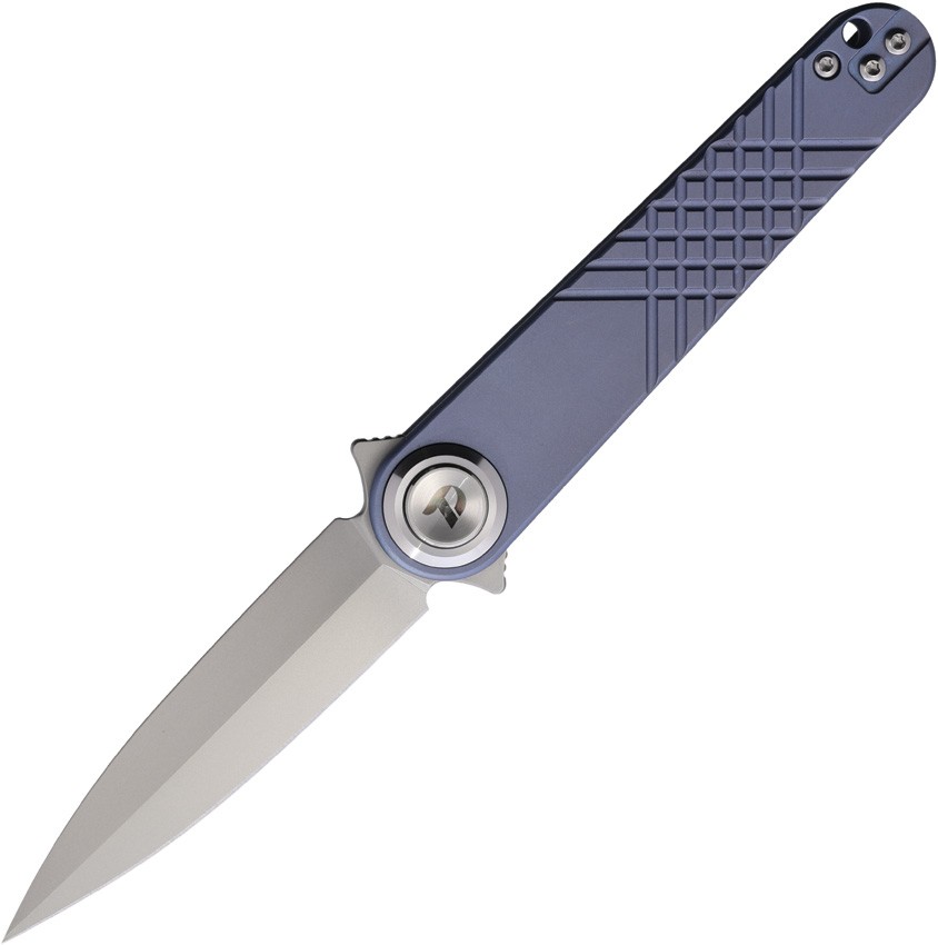 Dreamtech Blue Titanium Folding 14C28N Sandvik Dagger Pocket Knife K4052TBL