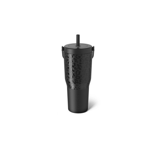 BruMate Resa 35oz Travel Tumbler – Leakproof, Cup Holder Fit – Onyx Leopard