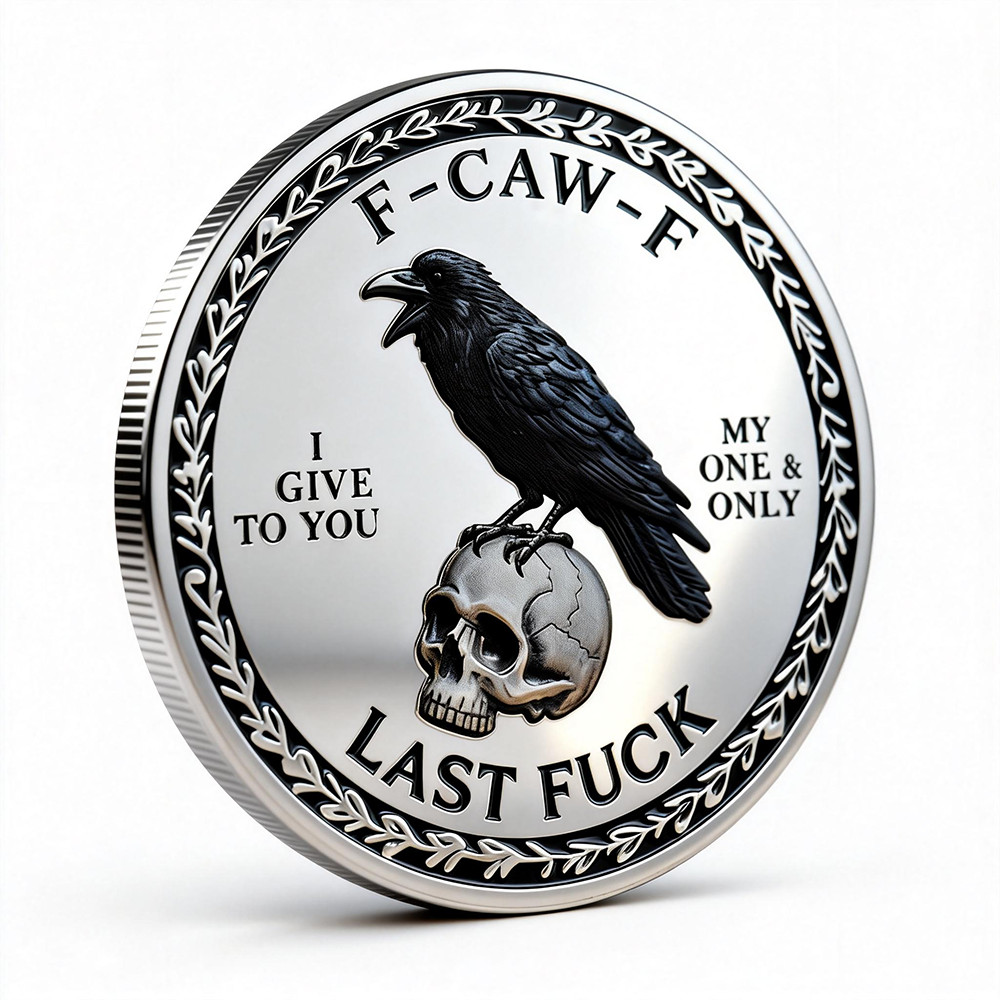 The F-CAW-F Challenge Coin for Those Who Laugh At Life and Give Zero Token Medal