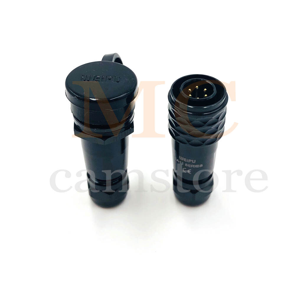 WEIPU SA12 6pin bulkhead aviation plug socket circular connector waterproof IP67