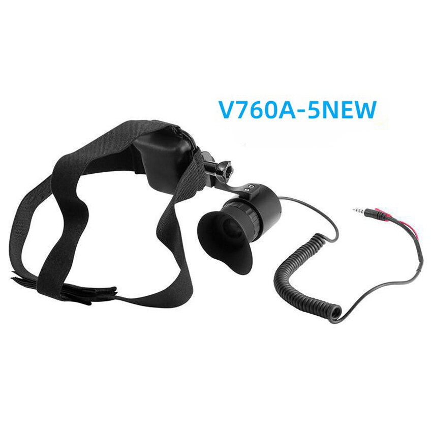 Portable Security Monitoring Smart Aiming Headset Monocular AV Interface Monitor