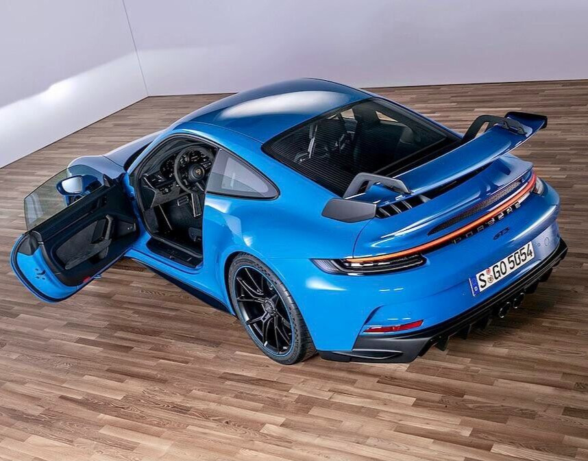 Porsche GT3 Shark Blue Flat brim Driver's Hat Snapback Cap