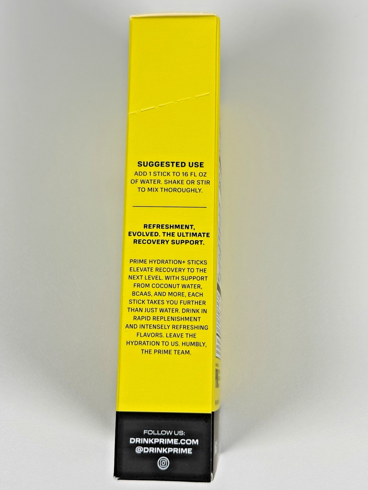 Prime Hydration Lemonade Electrolyte Drink Mix 6 Sticks Box