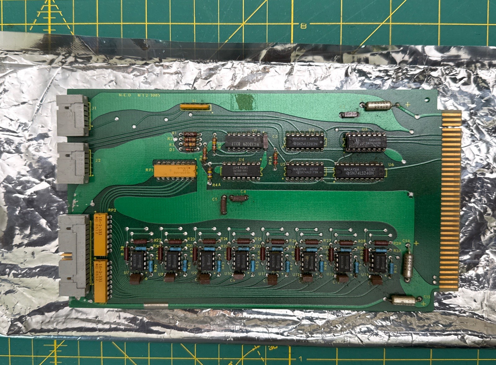 New England Digital Synclavier MT2 Multichannel Distributor  Bin Card