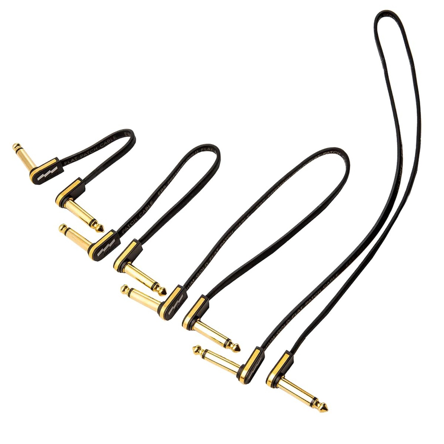 EBS PG-18 Gold Flat Patch Cable - 18 Centimeter, Angle-Angle 18cm Single Item