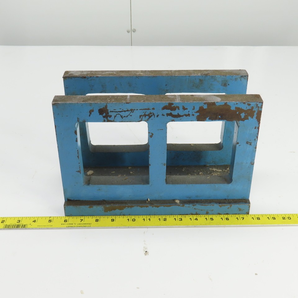 Fixed Parallel Steel Mounting Base Angle Mount  7" H x 2-7/8" ID x 12" L