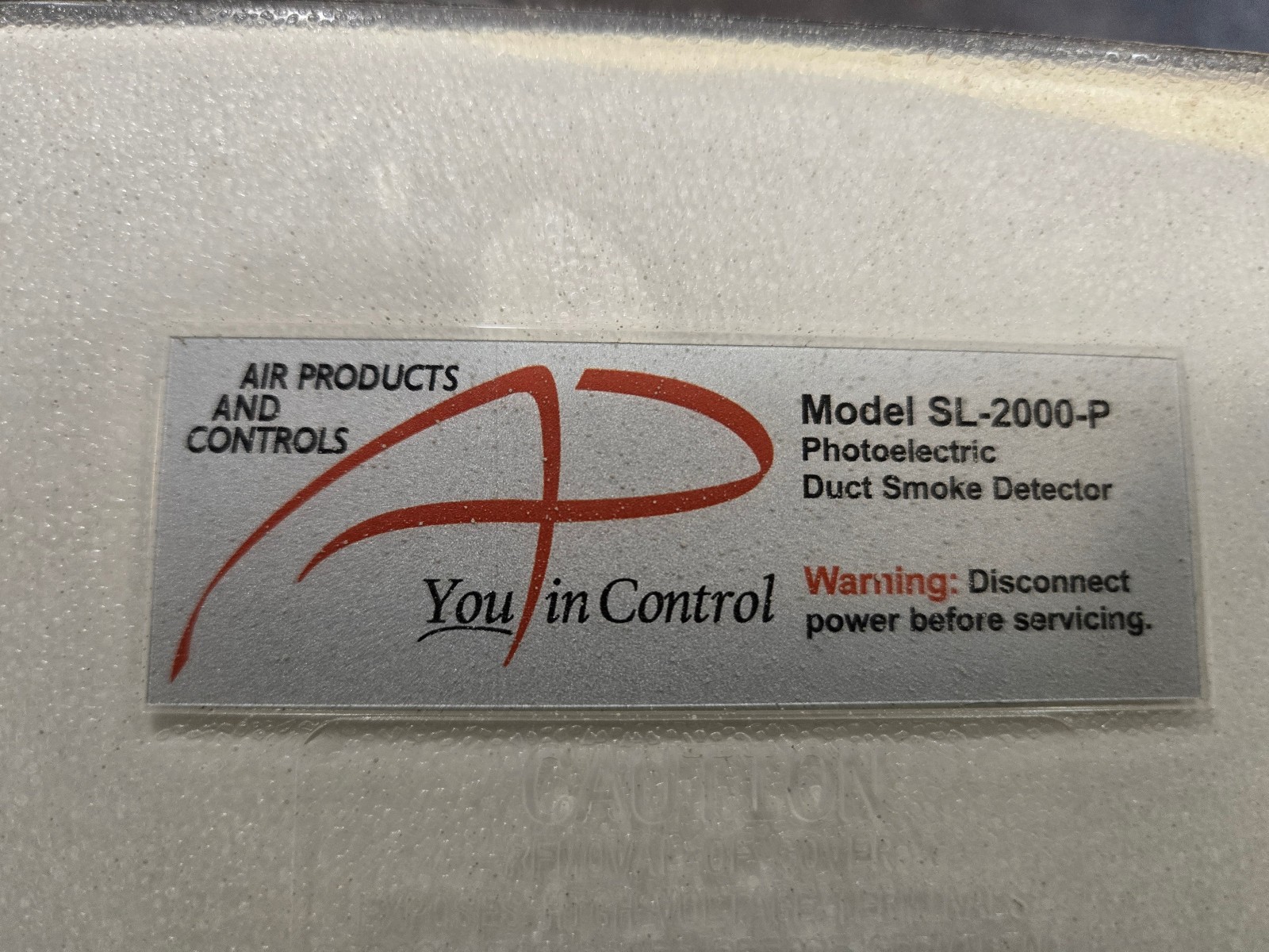 APC SL-2000-P 4 Wire Conventional Duct Smoke Detector