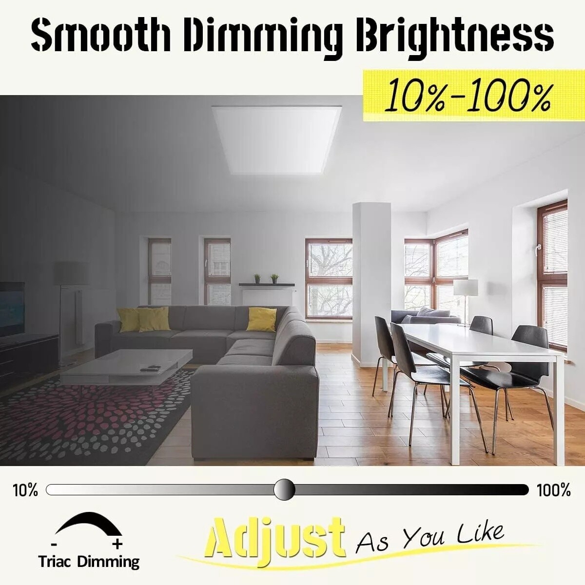 10 Pack 2x2Ft LED Panel Light Drop Ceiling Flat Panel Recessed Troffer Fixtures