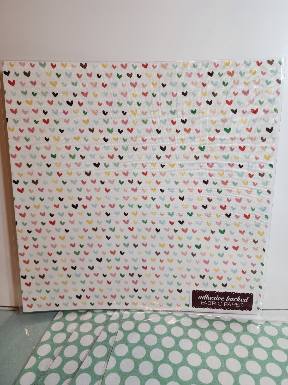 Fabric Adhesive Scrapbook paper Sheets 12x12 - 16 SHEETS