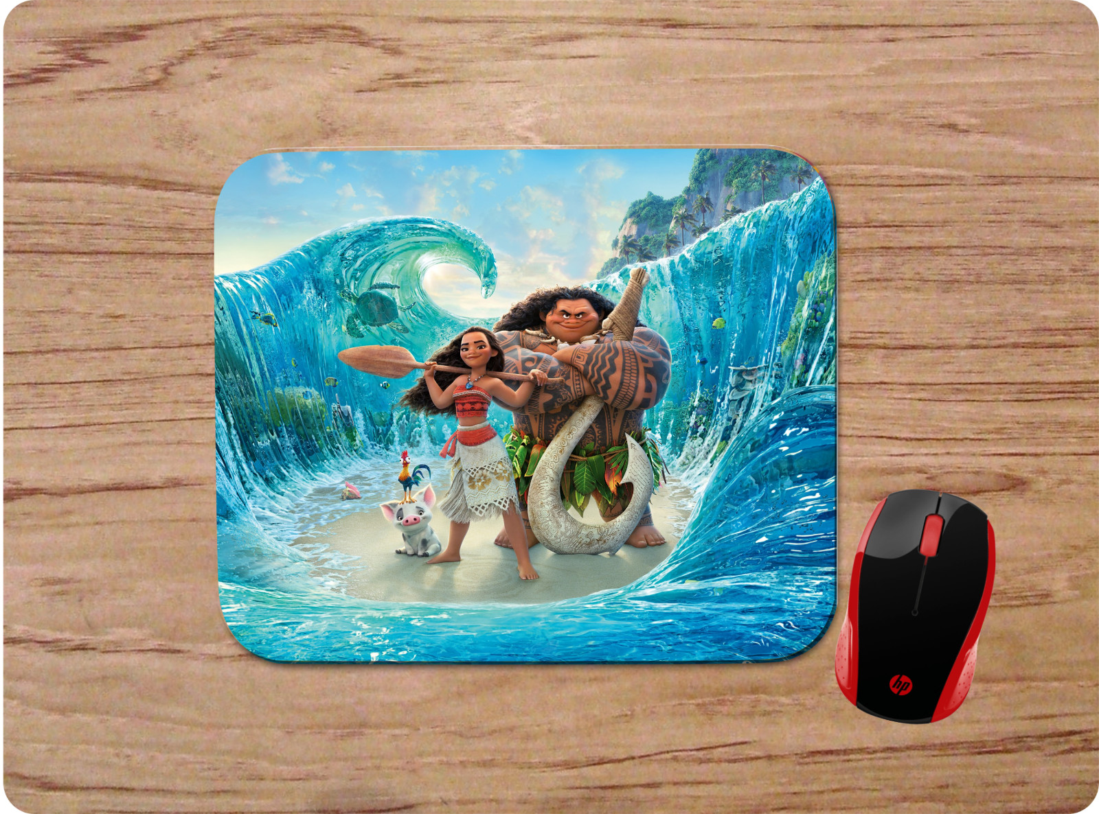MOANA DESIGN1 CUSTOM MOUSE PAD MAT NEOPRENE NON-SLIP PC GAMING HOME OFFICE GIFT