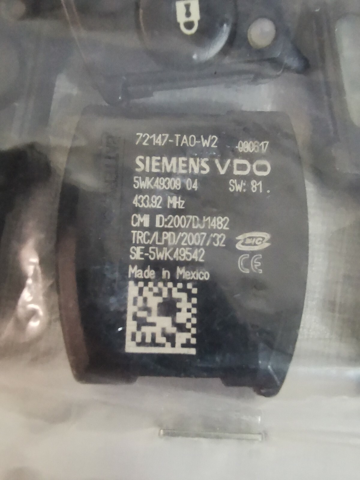 LOT 10 PCS SIEMENS 72147-TAO-W2 Remote 3 Buttons- NEW WITHOUT BOX