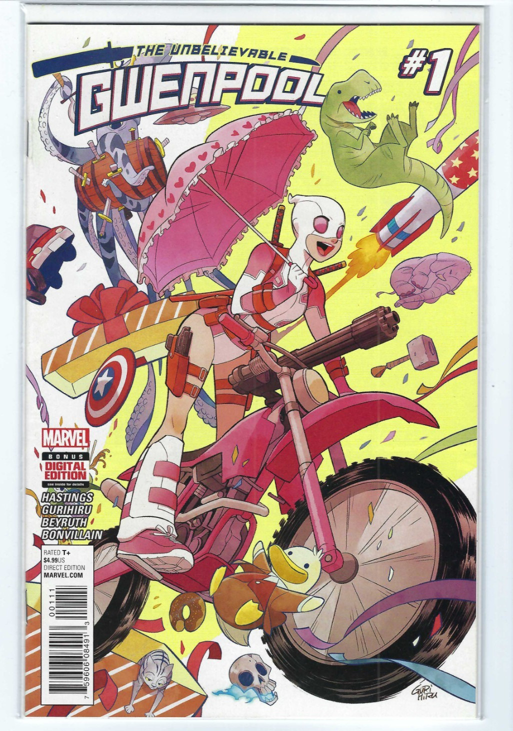Unbelievable Gwenpool #1 1st Print Cover A Gurihiru Marvel Comics 2016
