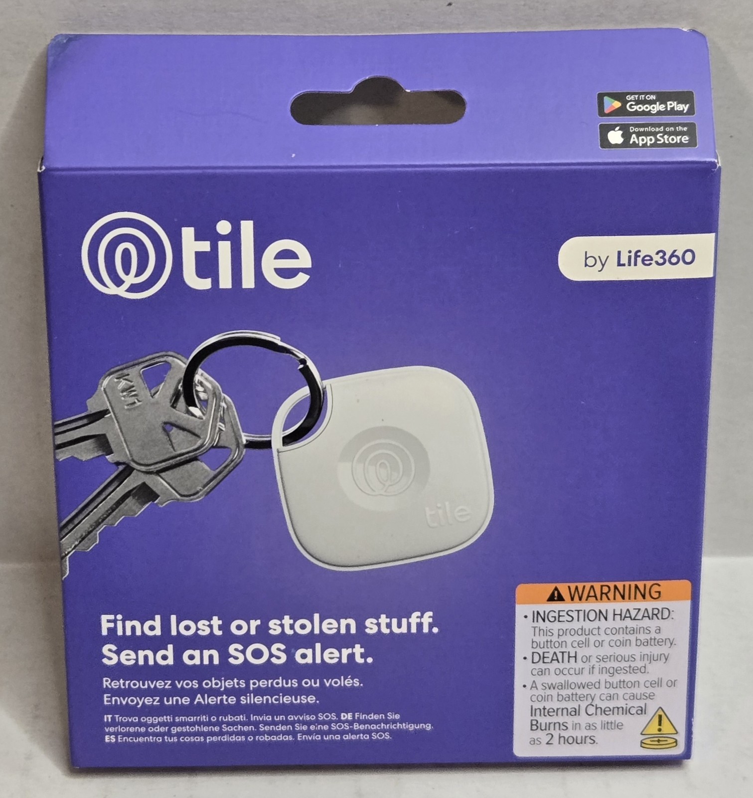Tile Life360 Tile Mate 1 Pack Tracker White