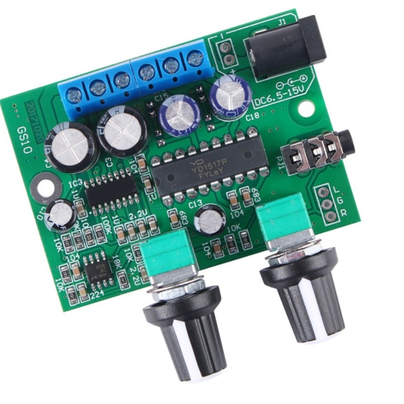 3 Channel Sound Amplifiers Module Highly Power Bass Enhancement 12VDC Compatible