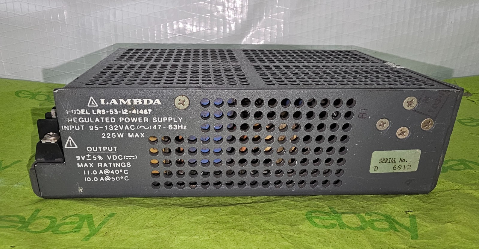 LAMBDA LRS-53-12-41467 Regulated Power Supply - 95-132VAC 47-63Hz